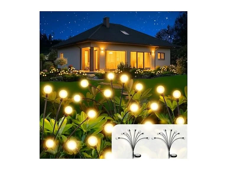 Ulaiyohome Solar Garden Lights, 2 Pack