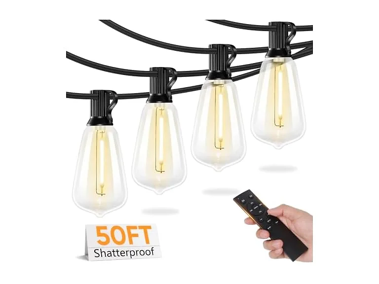 Brightever 50FT Outdoor String Lights