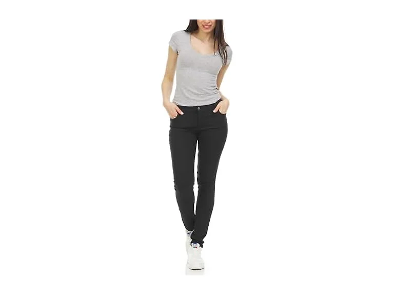 Womens Stretch Basic Skinny Chino Pants