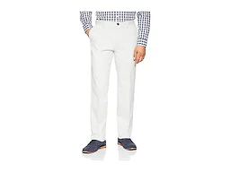 Amazon Essentials Men's Classic-Fit Wrinkle-Resistant Flat-Front Chino Pant, Light Grey, 33W x 28L