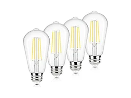 Brightever B0BC95GB6D ST58 LED Edison Bulb 4-Pack