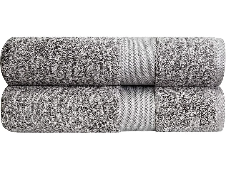 Bumble Combed Cotton Thick Bath Towels- 2PK