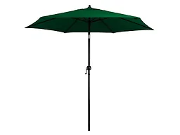9ft Rd Powdercoated Steel, Crank Open, Push Tilt Patio Umbrella 