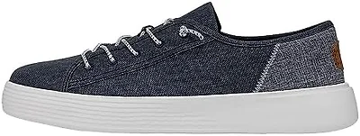Hey Dude Mens Shoes, Cody Craft Linen, Navy, 37