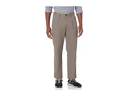 Amazon Essentials Men's Classic-Fit Wrinkle-Resistant Pleated Chino Pant, Taupe, 38W x 28L