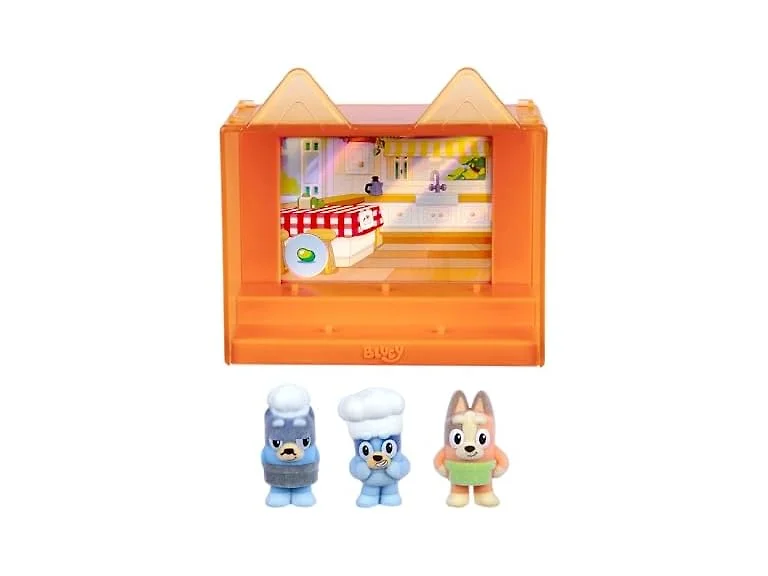 Bluey Fuzzies: Pavlova, 3 Flocked Mini-Figures