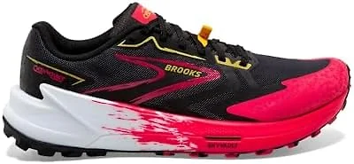 Brooks 1204051B007 7.5 Brooks Catamount 3 Women's Shoes Black/Diva Pink/Lemon Chrome