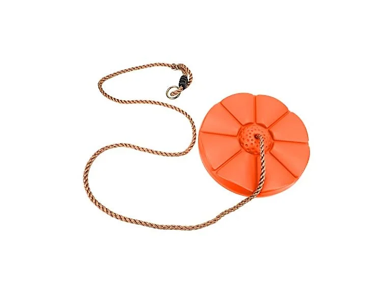 Tree Rope Swing with Orange Seat