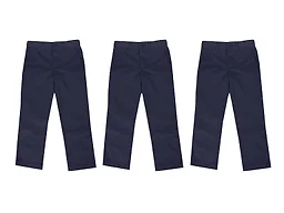 GBH WC-----(3-Pack Boy's Pants) (HCP-NV-NV-NV) / 4 4 Boys 3PK School Uniform Pants Navy x3