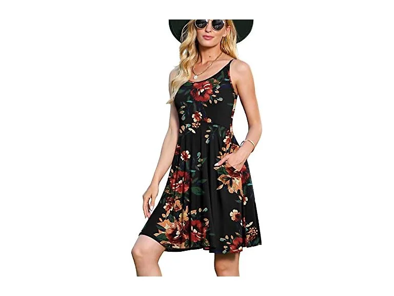 Jouica Women (M) Spaghetti Strap Skater Dress