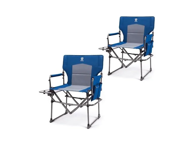 EVER ADVANCED Blue Camping Chair 2 Pack