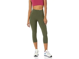 Amazon Essentials Women's High Waisted Active Sculpt Exercise Shaping Capri Leggings, Olive, 3X