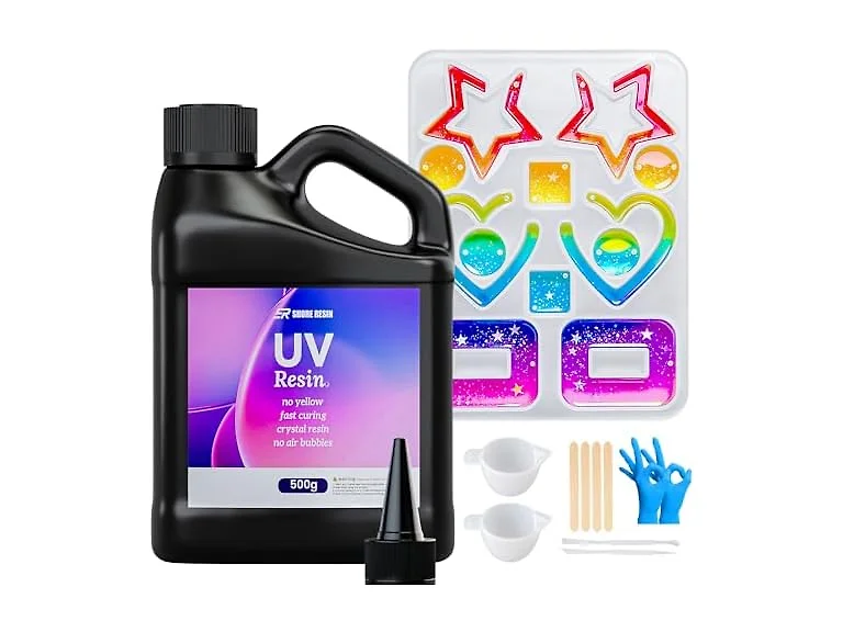500g UV Resin Kit, Crystal Clear UV
