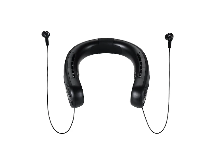 Neckfan with Earbuds