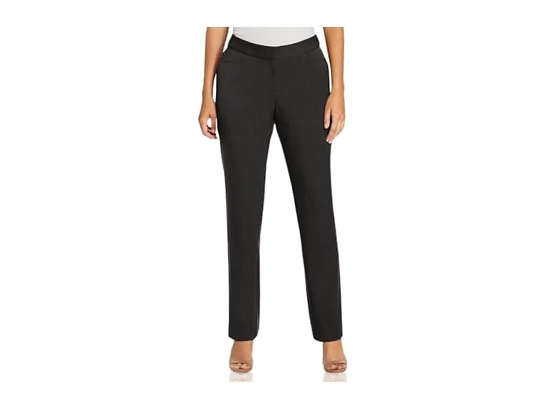 Rafaella Women's Curvy Fit Gabardine Slim Leg Pant