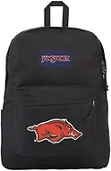 JanSport NCAA Officially Licensed Backpack, Arkansas Razorbacks, Superbreak Plus with Padded 15'' Laptop Sleeve, Spacious Computer Bag for Men & Women, Durable Daypack with Bottle Pocket, Black