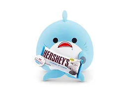 Snackles Series 2 Shark & Hershey (Cookies n Cream) 16 Inch Plush by ZURU, Ultra Soft Plush, Collectible Plush with Real Licensed Brands, Stuffed Animal, Giftable