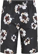 Kanu Surf Men's Barracuda Swim Trunks (Regular & Extended Sizes), Antigua Black, Small