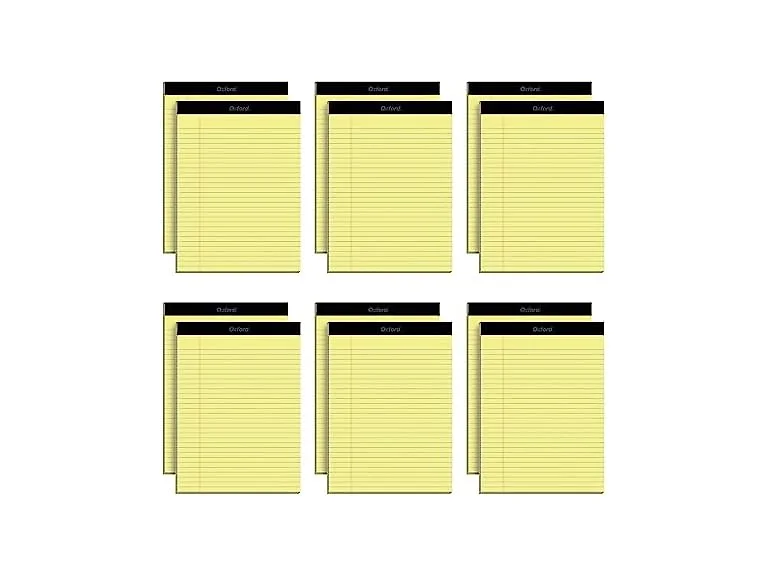 Oxford 8.5 x 11 Inch Legal Pads, Wide Ruled 6Pk