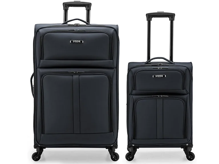 U.S. Traveler Anzio Softside Luggage Dark Grey, 2-Piece Set