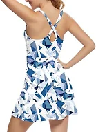 GGOV Tennis Dress for Women Athletic Golf Dress with Shorts and Pockets Backless Workout Dress with Adjustable Straps