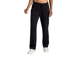 HEAD Women’s Straight Leg Pant, Relaxed Fit, Midweight Fleece Material, Black, Small