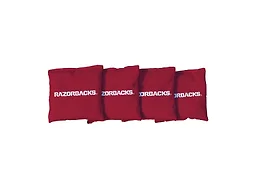 Escalade Sports FWD-ESC-COL-1125 College Team Cornhole Bags 4pk Arkansas Razorbacks 