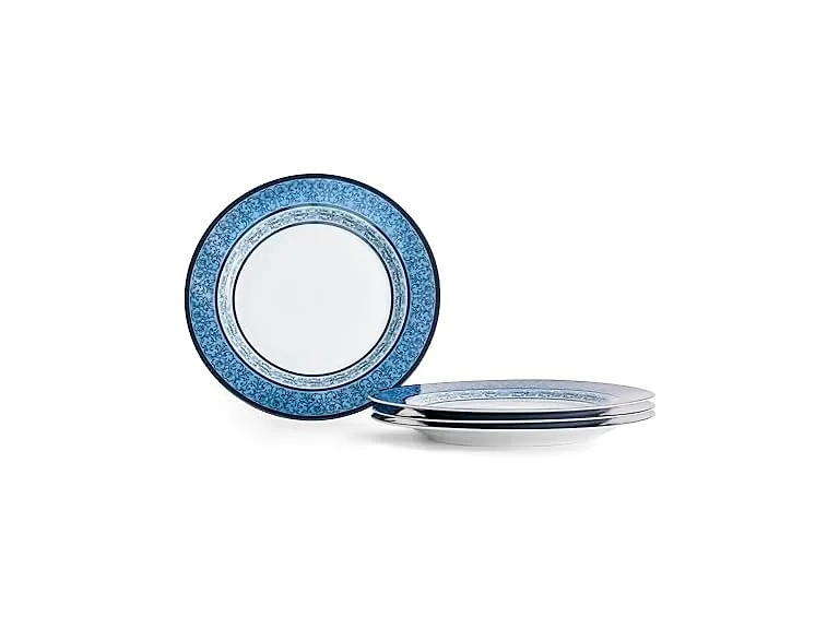 Marchesa Monarcha 4-Piece Dinner Plate Set Porcelain Blue