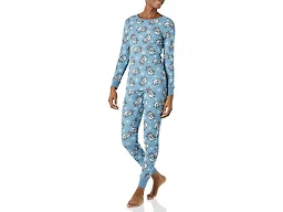 Amazon Essentials Women's Disney Star Wars Marvel Snug-Fit Cotton Pajamas, Nightmare Santa Jack, Small
