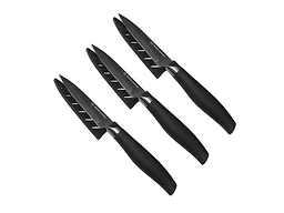 DURA LIVING DL-DL007BSK003X3 Dura Titan 3.5" Paring Knife W/ Sheath Black 