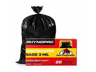 42 Gallon 3 Mil Contractor Trash Bag (Open Box)