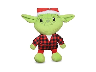 STAR WARS Holiday Yoda Santa Plush Dog Toy