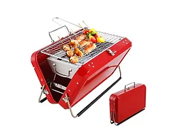 QuickBite XT-KITC-1020RE Portable BBQ Suitcase Red