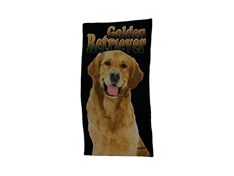 Golden Retriever Dog Beach Towel