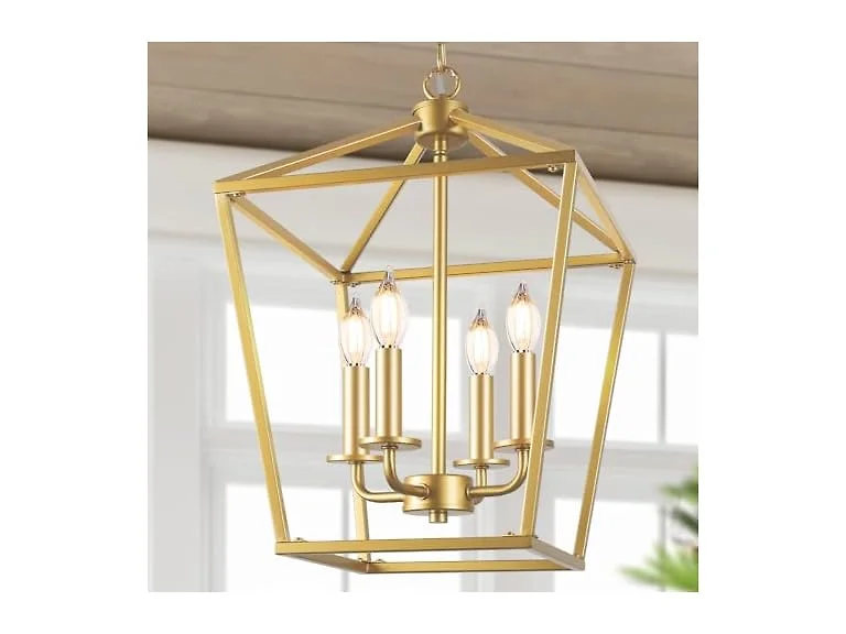 BrightHome B0FDH1LPDK Gold Farmhouse Chandelier
