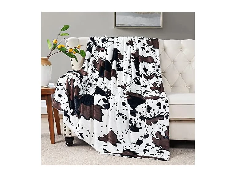 Home Soft Things Cow Print Blanket Throw