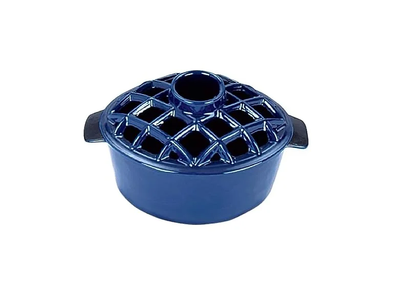Blue Lattice Top Steamer