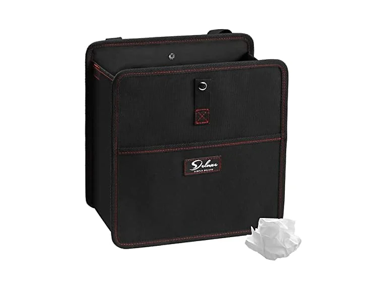 Simple Deluxe Car Trash Can with Storage