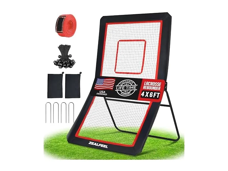 ZEALFEEL Lacrosse Rebounder 4x6FT
