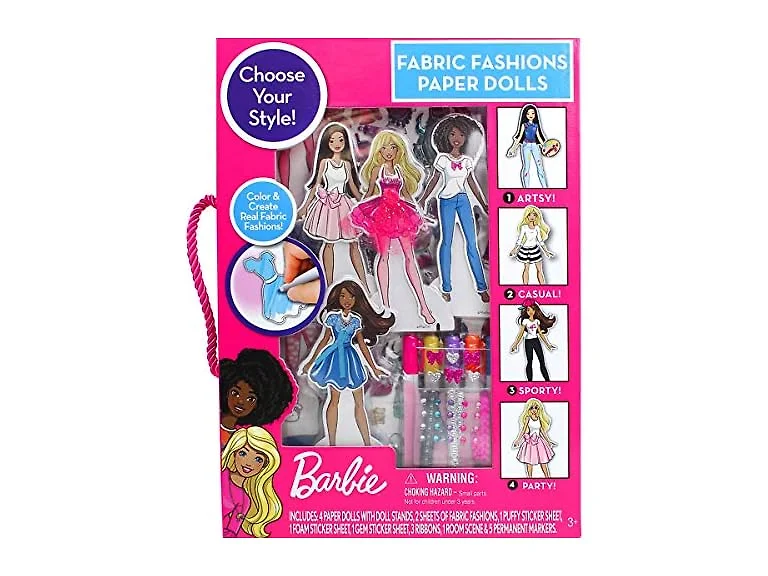 Barbie Fabric Fashions Paper Dolls