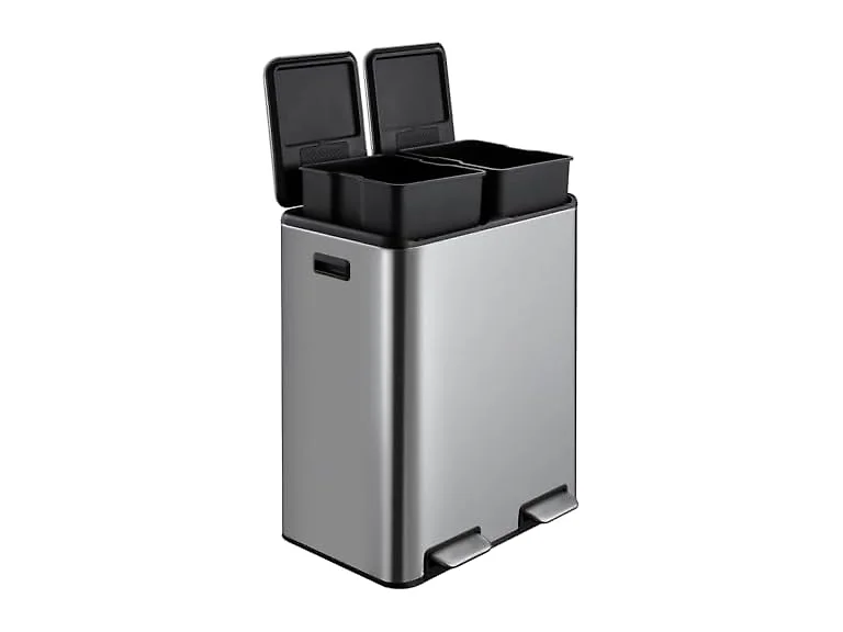 MOVECOM 16 Gal Step-On Recycling Bin