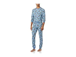 Amazon Essentials Disney | Marvel | Star Wars Men's Snug-Fit Cotton Pajama Sleep Sets, Nightmare Santa Jack - Mens Snug-fit, X-Small