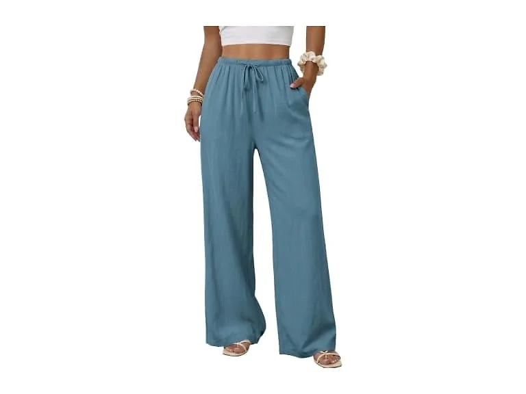 Duyang Womens Cotton Linen Pants