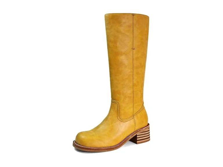 VBDB Banana Knee High Boots Block Heel