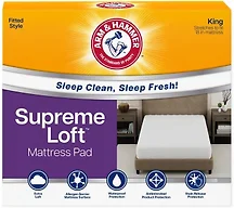 Arm & Hammer Supreme Loft Mattress Pad, Waterproof, King