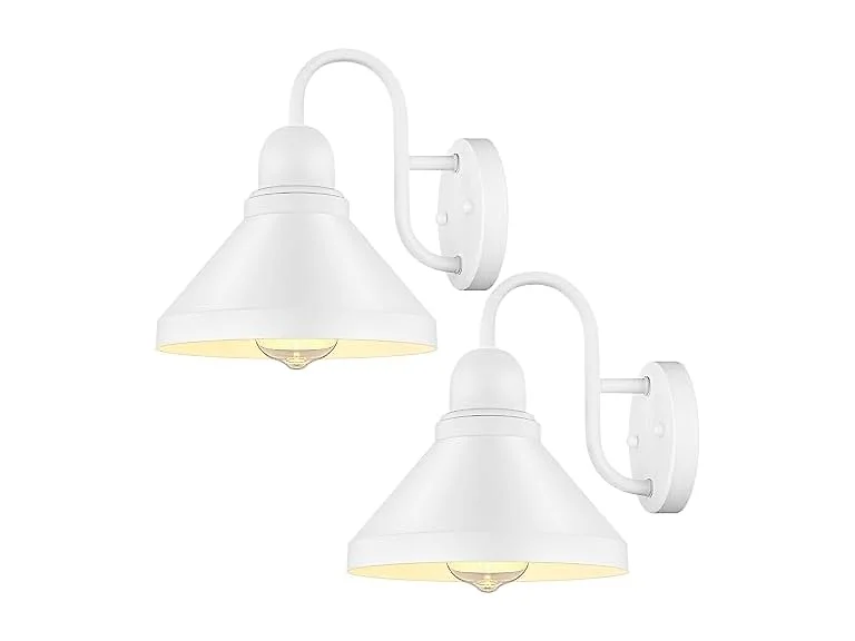 Brightever Barn Light White 2-Pack
