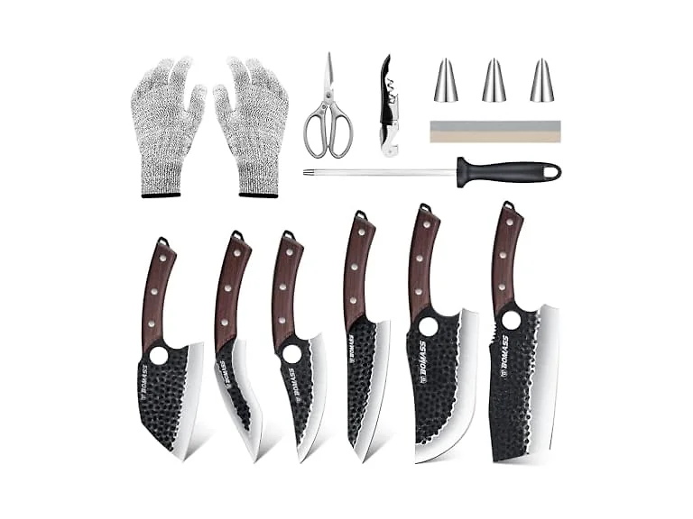 Cleaver Butcher Knife Set of 13