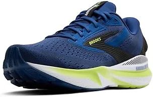 Brooks 1104371D425 14 Brooks Adrenaline GTS 24 Men's Shoes Navy Peony/Black/Acid Lime
