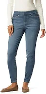 Levi Strauss Signature Gold Women's Totally Shaping Pull-on Skinny Jeans Mid-Rise Stretch Denim (Available in Plus Size), Sun Worshipper Signature, 4 Short
