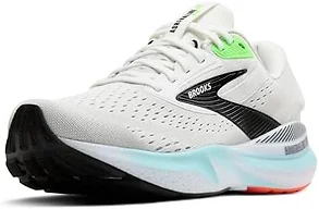 Brooks 1104371D118 10.5 Brooks Adrenaline GTS 24 Men's Shoes White/Gecko/Atomizer